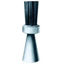 Attenborough Palate Brushes - Stiff Black Bristles - 9 Knots, 10-Pack