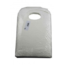 Cello Protective Bibs with Ties - White, 500-Pack