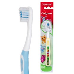 Colgate Kids Manual Toothbrush - My First - 0-2 Years - Extra Soft Bristles, 8-Pack