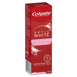 Colgate OPTIC WHITE - Enamel White Toothpaste - Stain Fighter - 95g, 12-Pack