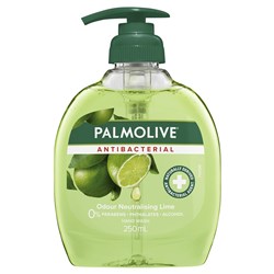 Palmolive Antibacterial Lime Hand Wash 250ml Pump- Pk6