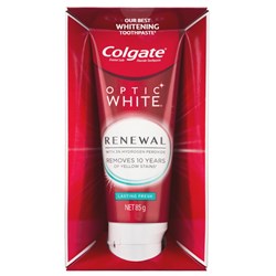 Colgate OPTIC WHITE - RENEWAL Toothpaste - 3% Hydrogen Peroxide - 85g, 6-Pack