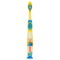 Colgate Kids Manual Toothbrush - with Tongue Cleaner - Minions - 6+ Years - Extra Soft Bristles, 8-Pack