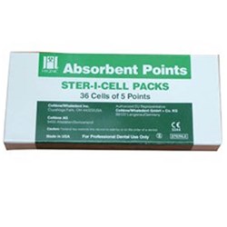 Coltene HYGENIC Paper Points - Sterile Cell Pack - Size 15, 180-Pack