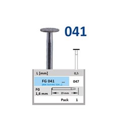 Horico Diamond Bur - 041-073 - Wheel - Straight (HP), 1-Pack