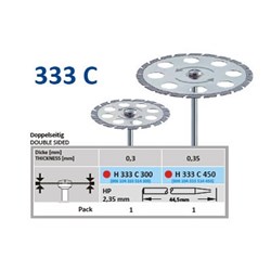Horico Diamond Disc - 333C-300 - For Model Prep - Fine - Straight (HP), 1-Pack