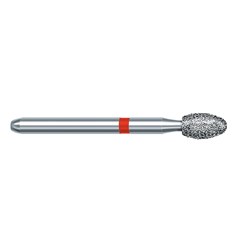Komet Diamond Bur - 8379-023 - Egg Football - Fine - High Speed, Friction Grip Long (FGL), 5-Pack