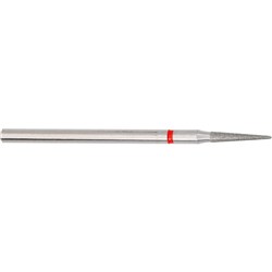 Komet Diamond Bur - 8859-018 - Pointed Long - Fine Red - Straight (HP), 5-Pack