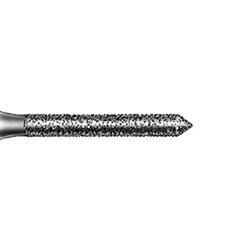 Komet Diamond Bur - 8886-016 - Cylinder Beveled Tip - Fine - High Speed, Friction Grip (FG), 5-Pack