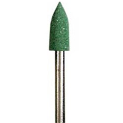 Dedeco Abrasive Midgets - Mini Green - Fast Polishing - High Speed, Friction Grip (FG), 12-Pack