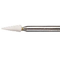 Dedeco Arkansas Stones - Shape 138 - White - Ultra Fine - High Speed, Friction Grip (FG), 12-Pack