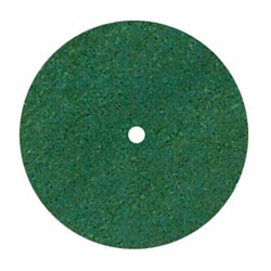 Dedeco Rubber Wheels - Green - Coarse - 22mm x 3.1mm, 100-Pack