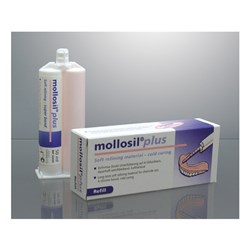 Detax Dental Mollosil Plus - Long-Term Soft Relining Material - 50ml Cartridge Refill, 1-Pack