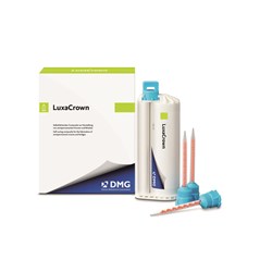 DMG LuxaCrown - Semi-Permanent Crown and Bridge - Shade A3 - 76g Cartridge, 1-Pack and 15-Pack Mixing Tips