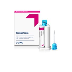DMG TempoCem - Temporary Luting Cement with Eugenol - 11g Smartmix Syringe, 2-Pack and 20-Pack SmartMix Tips