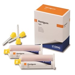 DMG HoniGum - Light - 50ml Cartridge, 2-Pack with 12 AutoMix Mixing Tips