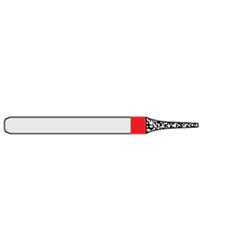 Ecoline Diamond Bur - 392EF-016 - Interproximal Trim - Extra Fine - High Speed, Friction Grip (FG), 50-Pack