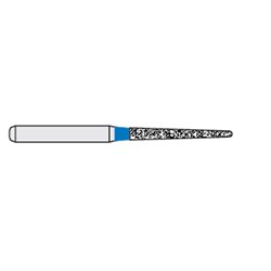 Ecoline Diamond Bur - 850-012 - Long Round End Taper - High Speed, Friction Grip (FG), 50-Pack