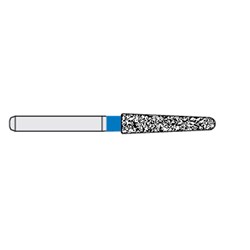 Ecoline Diamond Bur - 850-021 - Long Round End Taper - High Speed, Friction Grip (FG), 50-Pack