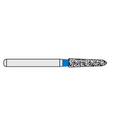 Ecoline Diamond Bur - 878K-018 - Torpedo - High Speed, Friction Grip (FG), 50-Pack