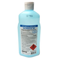 Ecolab SKINMAN 90 - Antiseptic Surgical Hand Rub - 1L Bottle