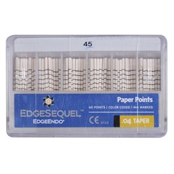 EdgeEndo EdgeSequel Paper Points - 04 Taper - Size 45, 60-Pack