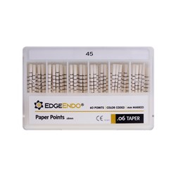 EdgeEndo EdgeFile Paper Points - Size 45 .06, 60-Pack