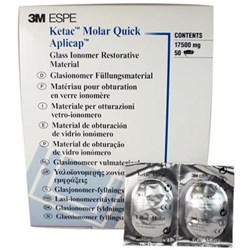 3M Ketac Molar - Quick - Glass Ionomer Restorative - Shade A2 - Applicap, 50-Pack