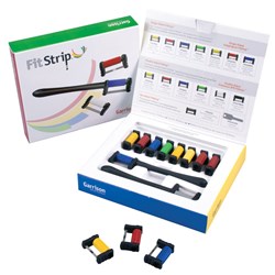 Garrison FitStrip - Subgingival and Single-Sided Kit - 4 Single-Sided, 1 Serrated, 5 Subgingival Strips, 2 Handles