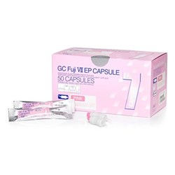 GC FUJI 7 EP Capsules - Glass Ionomer Cement with CPP-ACP - Pink, 50-Pack