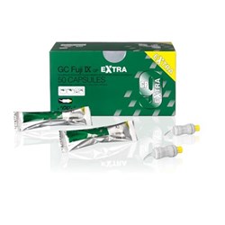 GC FUJI IX Extra Capsules - Glass Ionomer Restorative - Shade A2, 50-Pack