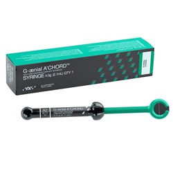GC GAENIAL A'CHORD Syringe - Universal Light-Cured Radiopaque Composite - Shade A2 - 4g, 1-Pack