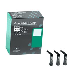 GC GAENIAL A'CHORD Unitips - Universal Light-Cured Radiopaque Composite - Shade AO2 - 0.25g, 15-Pack