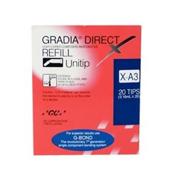 GC GRADIA DIRECT X - Universal Light-Cured Composite - Shade X-A35 - 0.3g Unitips, 20-Pack