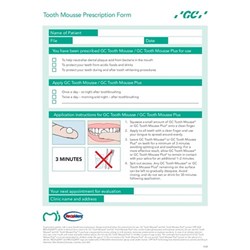 GC TOOTH MOUSSE - Prescription Pad, 1-Pack