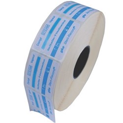 GKE Self Adhesive Label with Process Indicator - Blue, 750-Pack