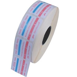GKE Self Adhesive Label with Process Indicator - Red, 750-Pack