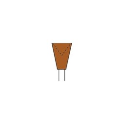 Kerr Hawe Identoflex Gold and Amalgam PrePolisher - Cup - Red, 12-Pack