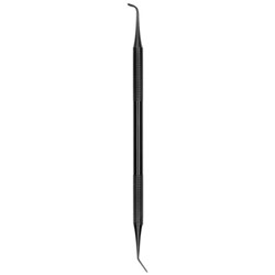 HuFriedyGroup Composite Instrument - Anodised Aluminium Felt - #2 - Double Ended - Black