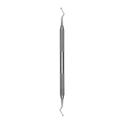 HuFriedyGroup Excavator - English - #127/128 - Double Ended - #6 Satin Steel Handle