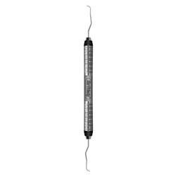 HuFriedyGroup After Five Explorer - ODU - #11/12 - Double Ended - #7 Satin Steel Colour Handle