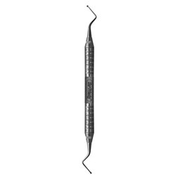 HuFriedyGroup Hirschfeld File Scaler - #3/7 - Buccal/Lingual - Double Ended - #6 Satin Steel Handle
