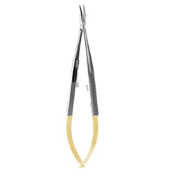 NEEDLE HOLDER Perma Sharp 14cm Castroviejo Micro Curved