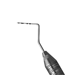 HuFriedyGroup Colour Coded Periodontal Probe - #CP-10 - Single Ended - #6 Satin Steel Handle