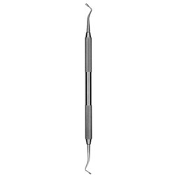 HuFriedyGroup Marquette Plugger - #0/1 - Non Serrated - Double Ended - #41 Round Handle