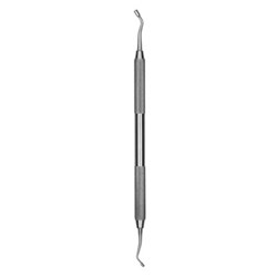 HuFriedyGroup Plugger - Black - #1/2 - Non Serrated - Double Ended - #41 Round Handle