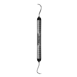 HuFriedyGroup Colour Coded Nabers Periodontal Probe - #Q-2N - Double Ended - #7 Satin Steel Colour Handle