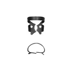 HuFriedyGroup Black Line Rubber Dam Clamp - Lower Right Molars - #12A
