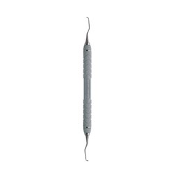 HuFriedyGroup Mini 5 Gracey Scaler - #1/2 - Double Ended - #C8 Resin 8 Colour Everedge Handle -Grey