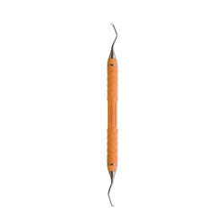HuFriedyGroup Mini 5 Gracey Scaler - #15/16 - Double Ended - #C8 Resin 8 Colour Everedge Handle - Orange